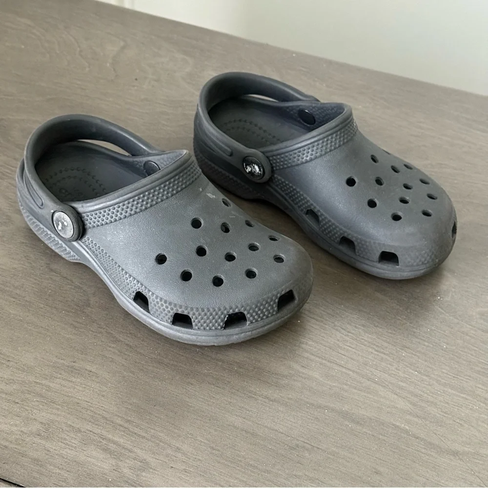 Kids Black Clogs